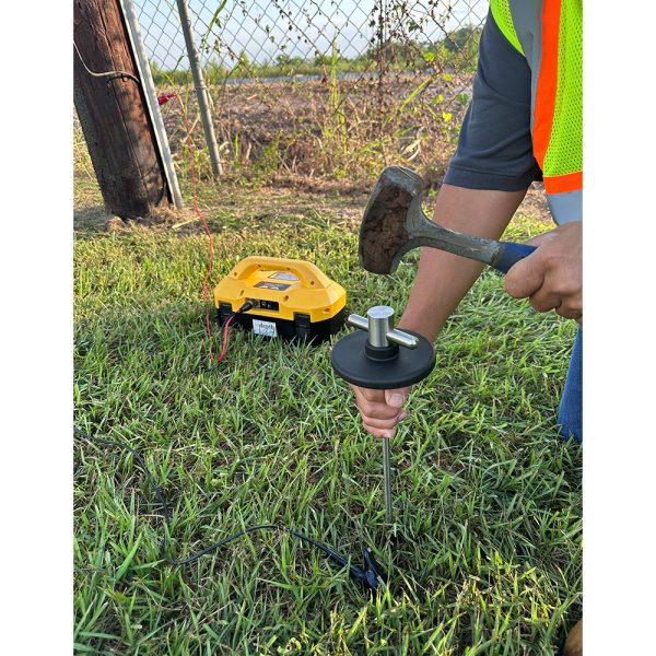 Ground Stake with Protection - hammer demo