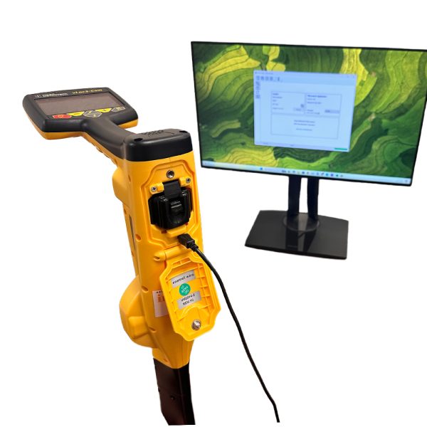 vLoc3 Series Locator connected to MyLocator3 software via USB